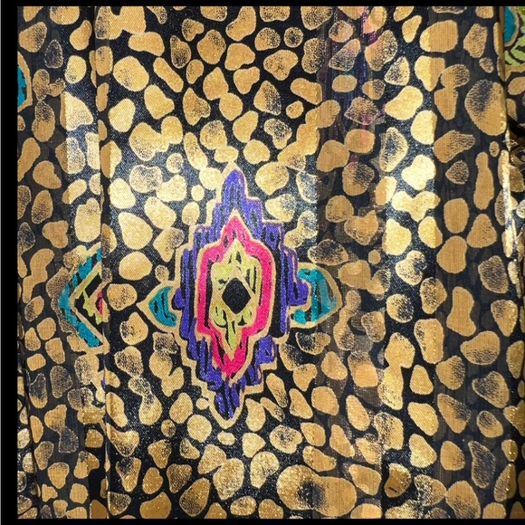 Vintage Nicole Blakes Petites Gold Turtle Neck Blouse - Picture 7 of 16